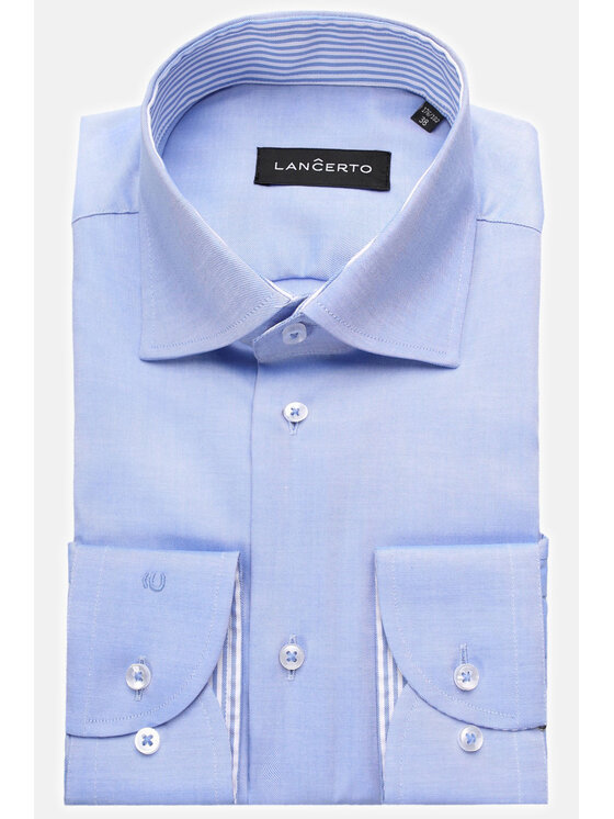 Lancerto Lancerto Koszula Miramar 2 KO051117000294 Błękitny Regular Fit