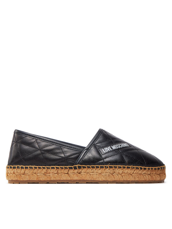 LOVE MOSCHINO Espadrile JA10582G0IIE0000 Črna