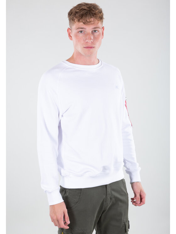 Alpha Industries Alpha Industries Bluza X-Fit Sweatshirt Biały Regular Fit