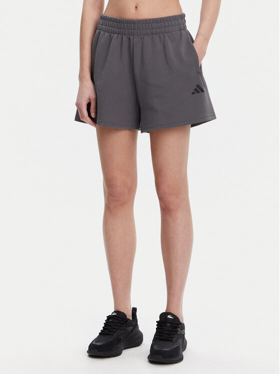 adidas adidas Pantaloni scurți sport Future Icons Small Logo JE3998 Gri Loose Fit