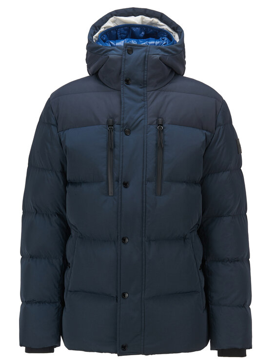 BOSS Boss Пухено яке Doleris 50436502 Тъмносин Regular Fit