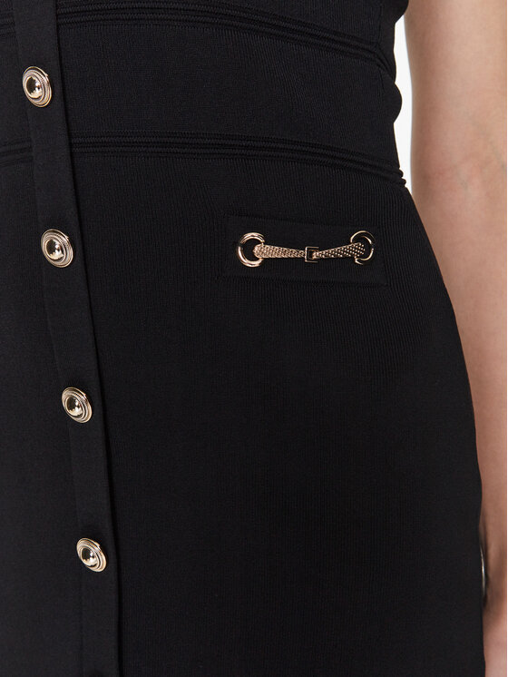 Morgan Morgan Sukienka dzianinowa 231-RMCOEUR Czarny Slim Fit