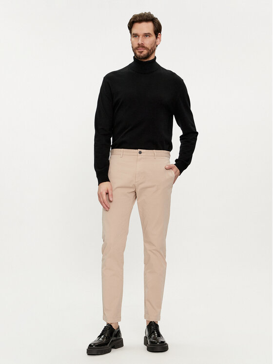 HUGO Hugo Chinos kelnes David222D 50468314 Smėlio Slim Fit