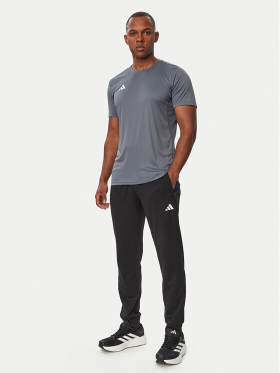 adidas adidas Тениска от техническо трико Adizero Essentials Running KT4840 Сив Slim Fit