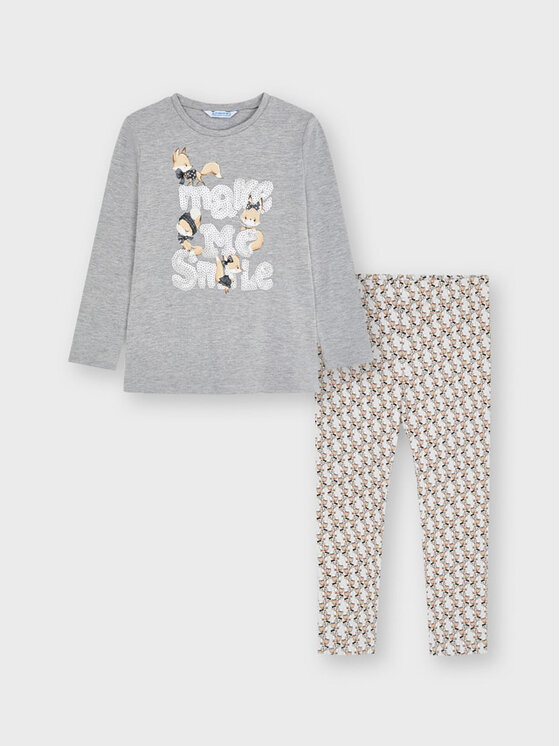Completo felpa e leggings 4752 Multicolore Regular...
