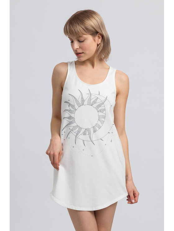 LaLupa LaLupa Koszula nocna LA050 Biały Comfortable Fit