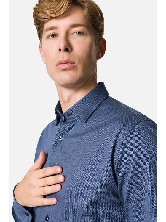 Lancerto Lancerto Koszula Ophelia KO073222000027 Granatowy Slim Fit