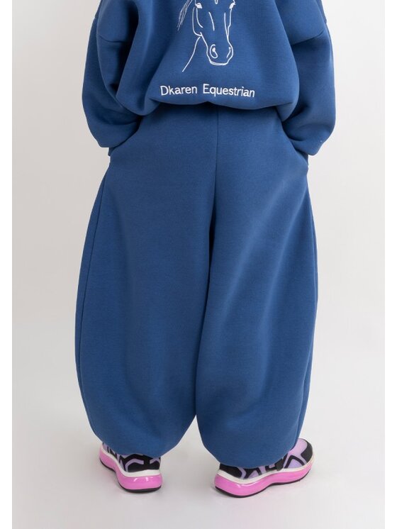 DKaren Sport DKaren Sport Spodnie dresowe DK-K-B27 Kids Niebieski Balloon Fit