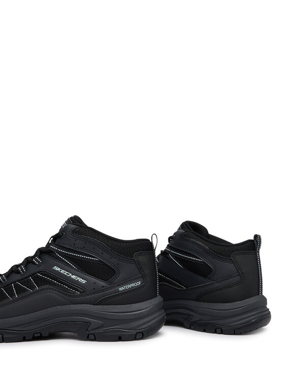 Skechers Skechers Παπούτσια πεζοπορίας Waterproof Relaxed Fit: Trego - Ashaway 180336/BKCC Μαύρο