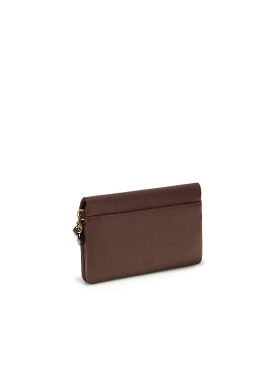 PINKO PINKO Torebka Purple Calf Leather Bos Taurus Shoulder Fioletowy
