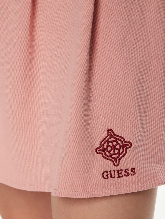 Guess Guess Spódnica mini V5RD00 KCOK1 Różowy Regular Fit