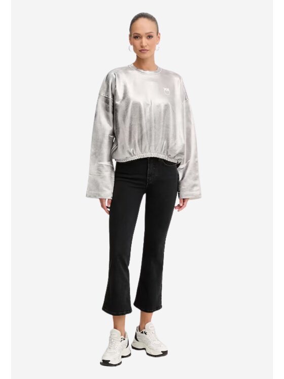 PINKO PINKO Μπλούζα Libero maglia felpa Ασημί Regular Fit