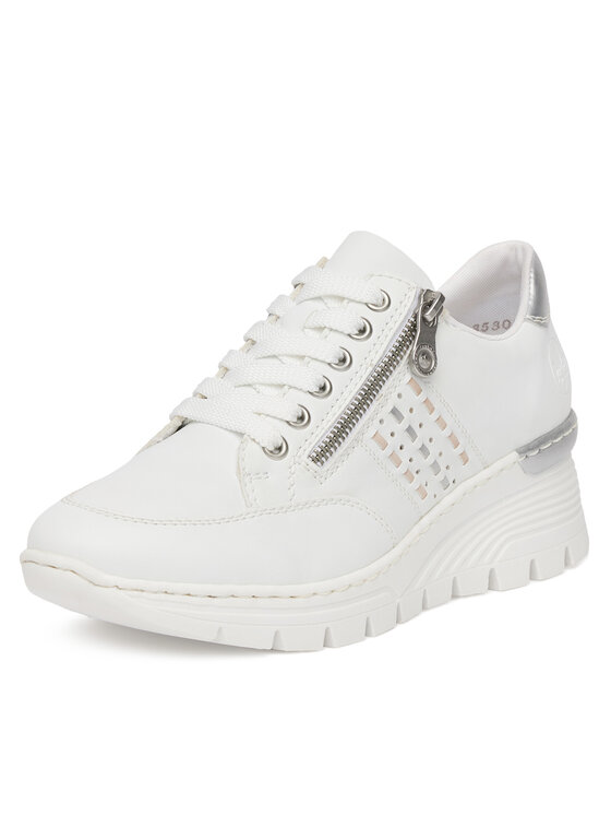 Rieker Rieker Sneakersy N8321-80 Biały