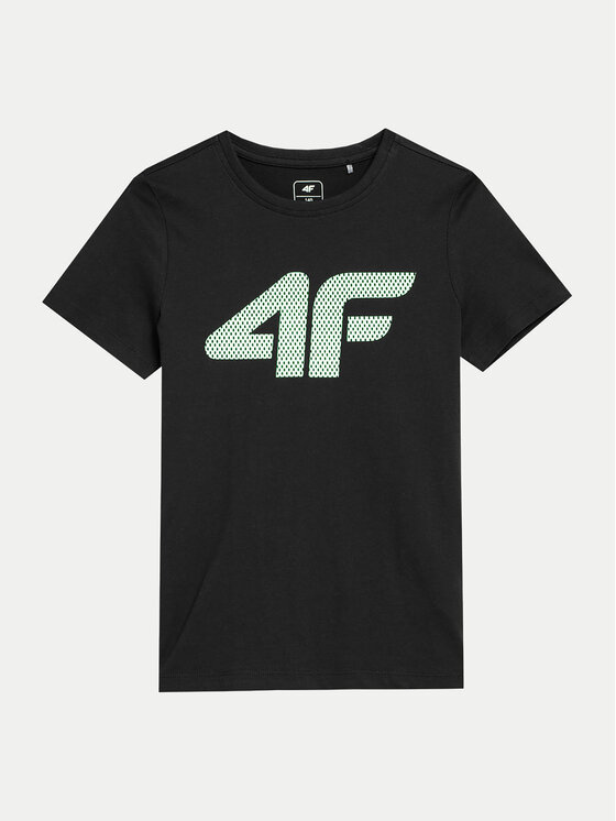 4F 4F T-shirt 4FJWSS24TTSHM1115 Crna Regular Fit