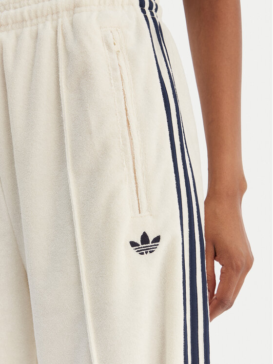 adidas adidas Melegítő alsó Terry Towel Firebird KQ6663 Ekru Loose Fit