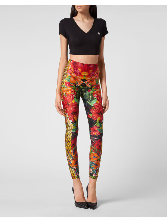 PHILIPP PLEIN PHILIPP PLEIN Legginsy 2875 Kolorowy Skin Tight Fit