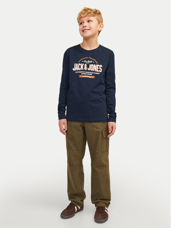 Jack&Jones Junior Jack&Jones Junior Majica Logo 12258882 Tamnoplava Regular Fit