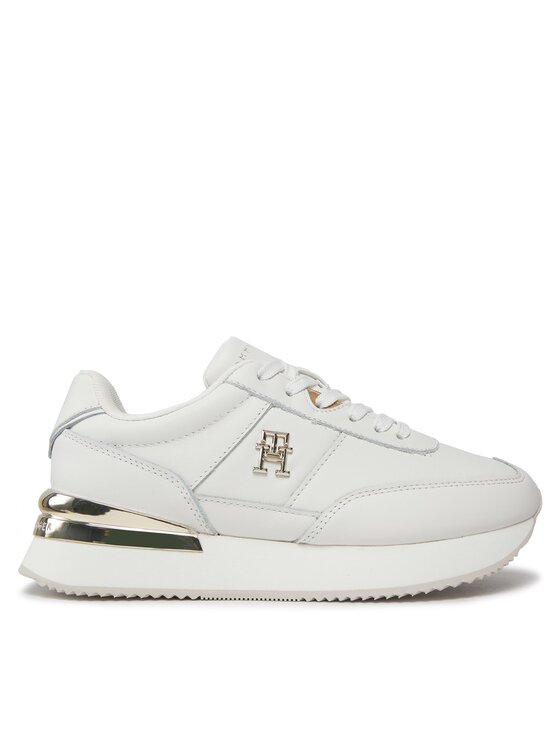 Tommy Hilfiger Tommy Hilfiger Laisvalaikio batai Th Elevated Feminine Runner Hw FW0FW07830 Balta