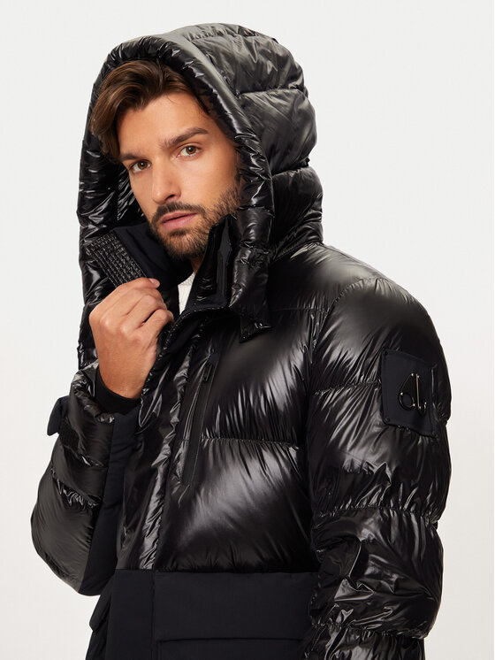 Moose Knuckles Moose Knuckles Vatovaná bunda Adams Peak M34MJ157 Čierna Relaxed Fit