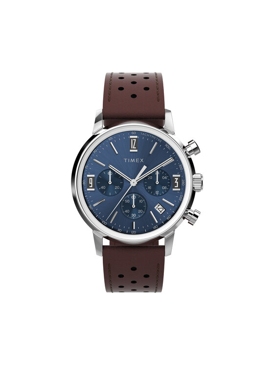 Timex Timex Ročna ura Marlin Chronograph TW2W10200 Rjava