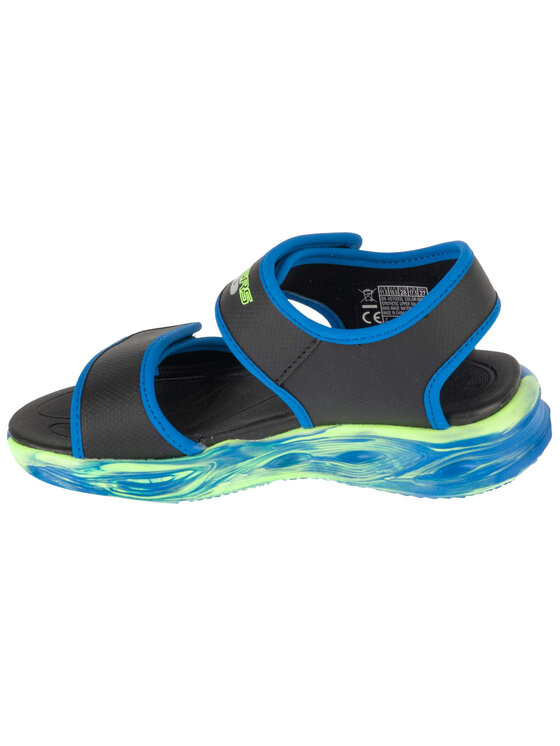 Skechers Skechers Sandały Skechers S-Lights: Sola Glow Sandal - Fusion Brights Czarny