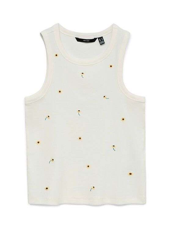 Vero Moda Vero Moda топ Naja 10341964 Бял Slim Fit