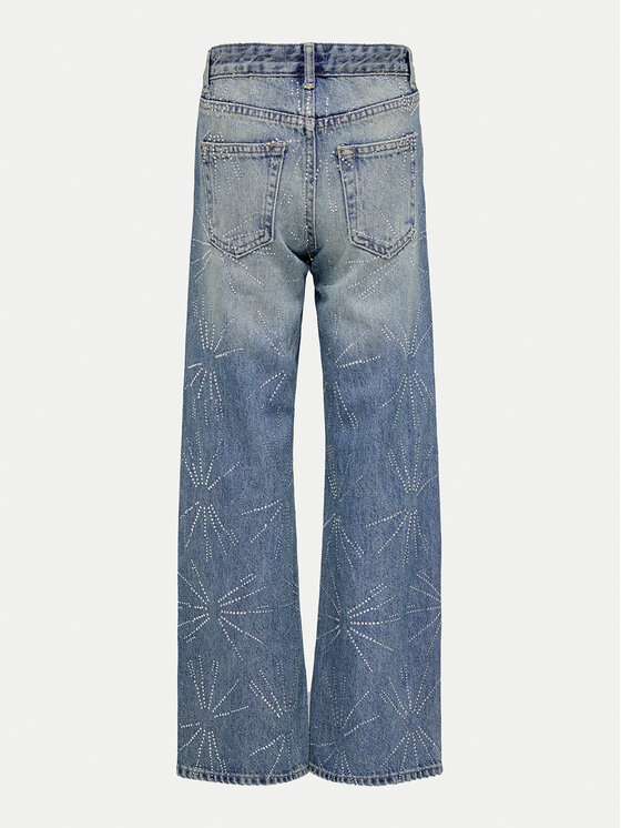 Kids ONLY Kids ONLY Jeans hlače 15335252 Modra Wide Leg
