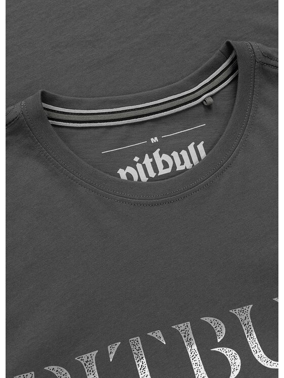 PITBULL PITBULL T-Shirt PITBULL WORLD Szary Regular Fit