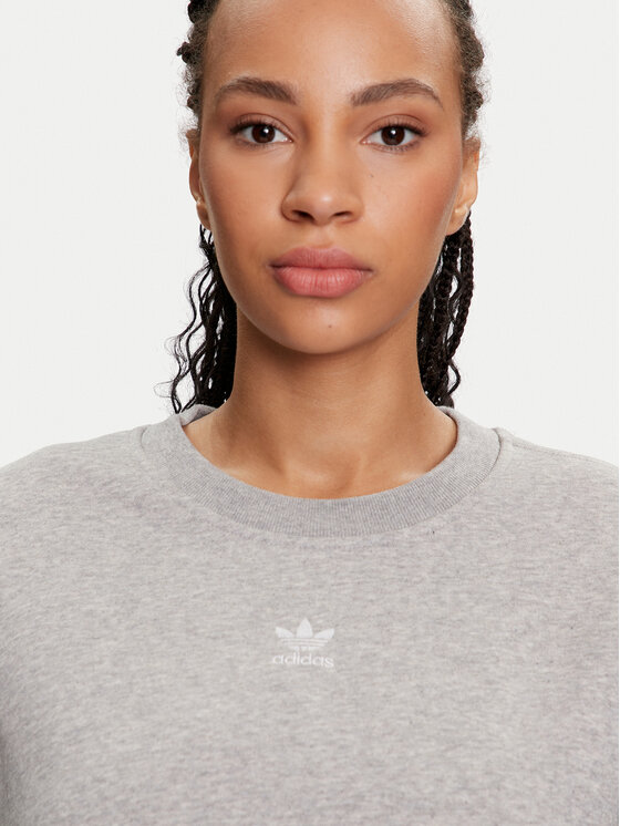 adidas adidas Majica dugih rukava Essentials IY2545 Siva Loose Fit