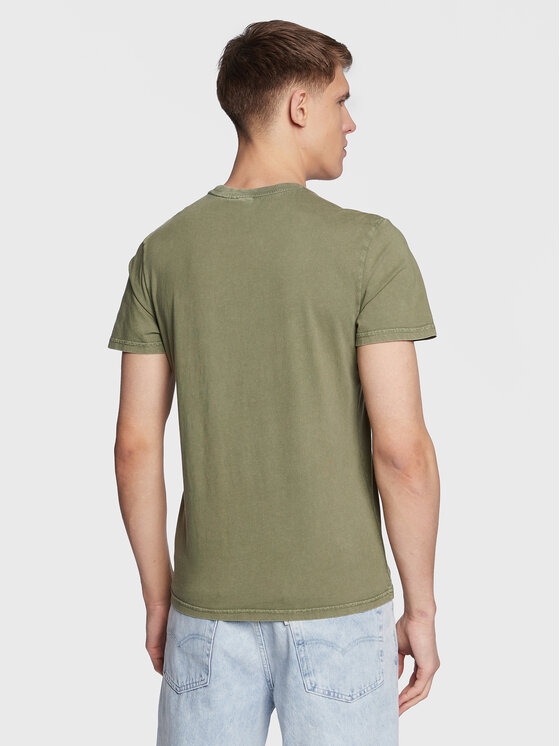 Napapijri Napapijri Majica Selbas NP0A4GBQ Zelena Regular Fit