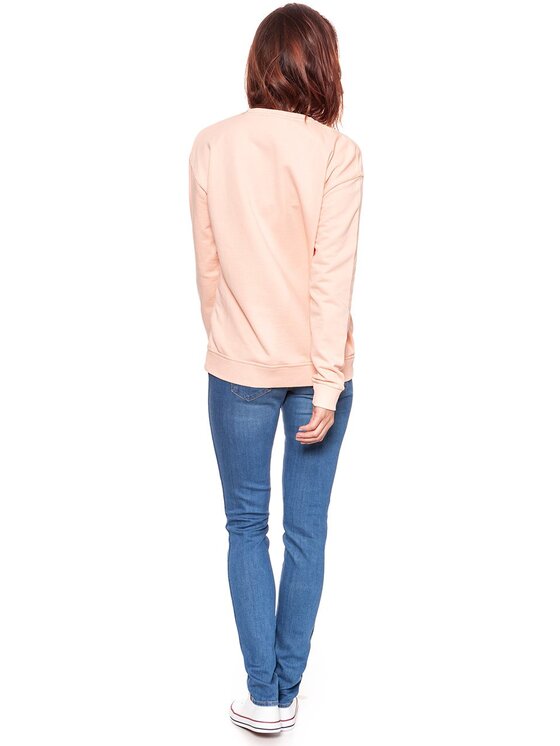 Wrangler Wrangler Bluza WROCKS SWEAT Różowy Regular Fit