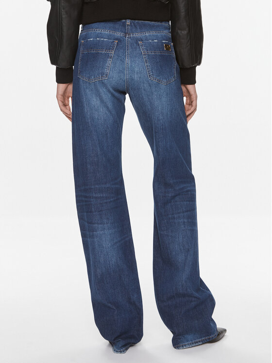 Elisabetta Franchi Elisabetta Franchi Jeansy PJ-47I-41E2-V320 Niebieski Straight Fit