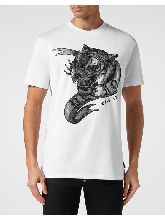 PHILIPP PLEIN PHILIPP PLEIN T-shirt 19497 Bianco Regular Fit
