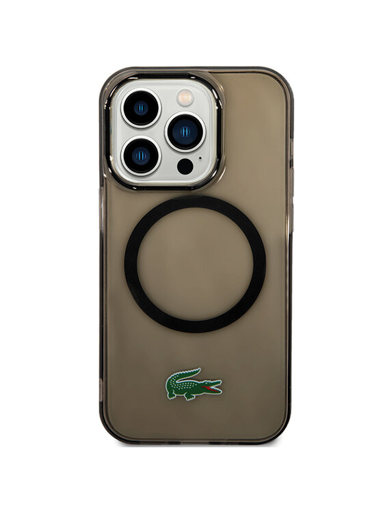 Lacoste Lacoste Etui na telefon iPhone 15 Pro Czarny