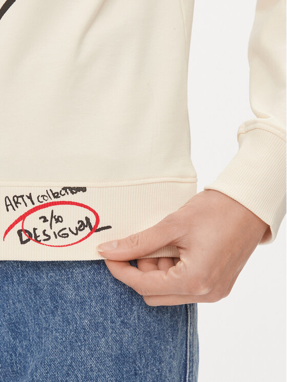 Desigual Desigual Μπλούζα 23WWSK05 Εκρού Regular Fit