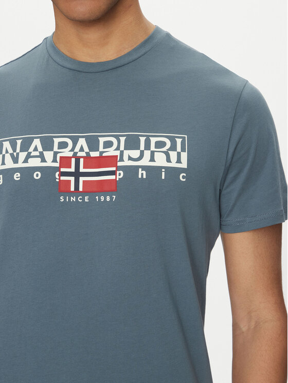 Napapijri Napapijri T-Shirt S-Aylmer NP0A4HTO Πράσινο Regular Fit