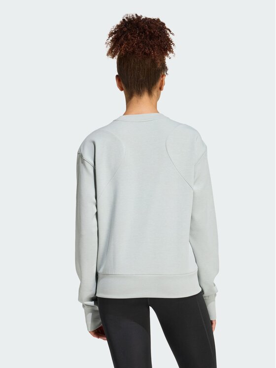 adidas adidas Bluza Designed-for-Training Warm-Up Crewneck Zielony Loose Fit