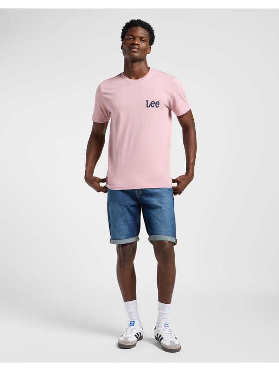 Lee Lee T-Shirt 5401139354241 Różowy Regular Fit
