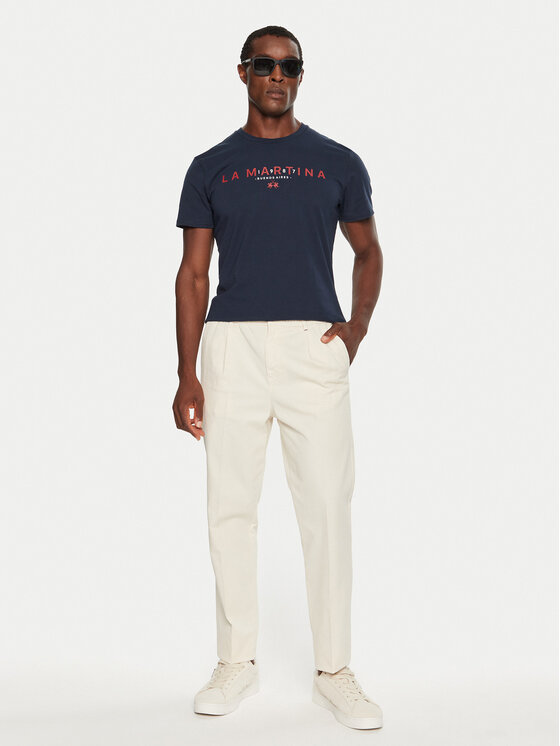 La Martina La Martina Тишърт ZMR007 JS206 Тъмносин Regular Fit