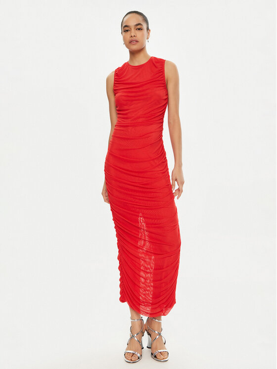 ROTATE ROTATE Coctailkleid 114437 Rot Slim Fit