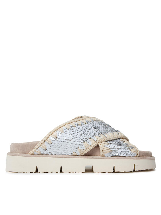 Mou Šľapky Criss Cross Bio Bio Sandal Plain SW461000G Biela