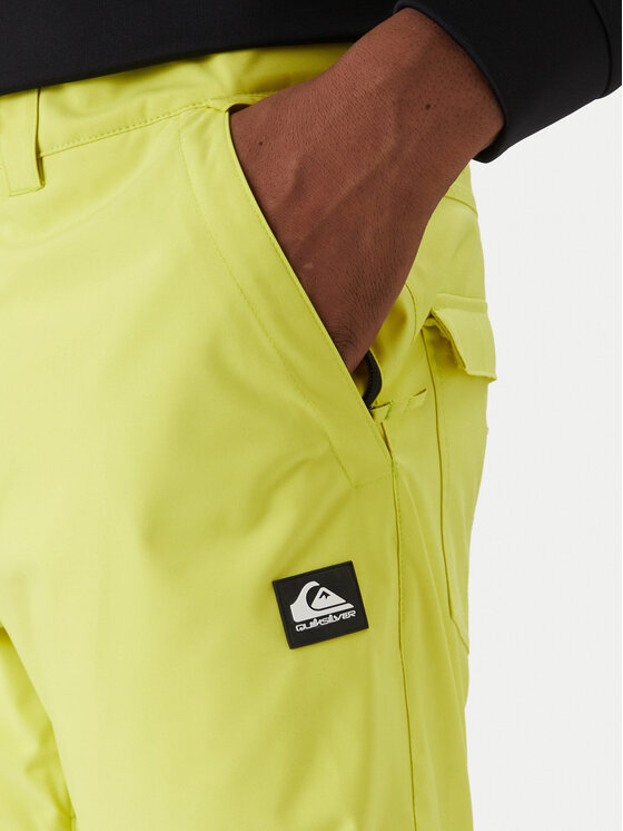 Quiksilver Quiksilver Pantaloni pentru snowboard Estate EQYTP03237 Galben Slim Fit