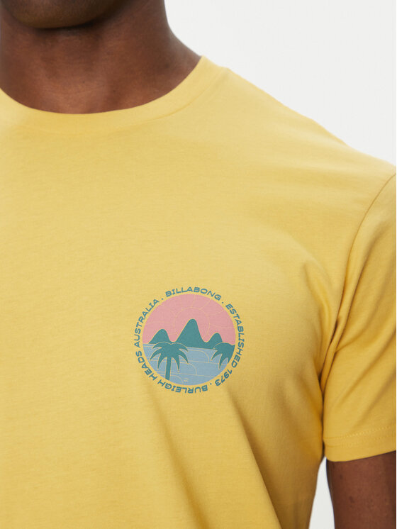 Billabong Billabong T-shirt Brightness Ss EBYZT00306 Žuta Regular Fit