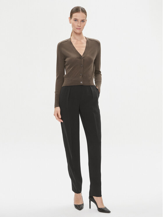 Calvin Klein Calvin Klein Kardigan K20K205778 Brązowy Slim Fit