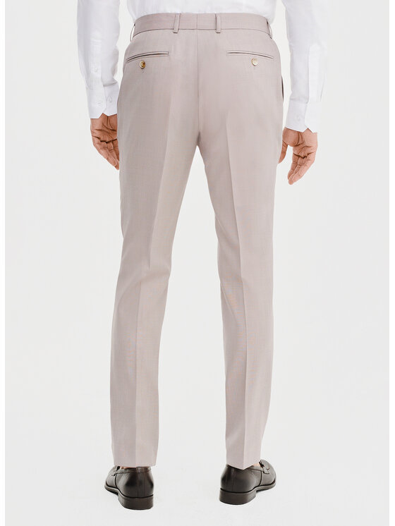 Pako Lorente Pako Lorente Spodnie garniturowe P25SP-6G-013 Różowy Super Slim Fit