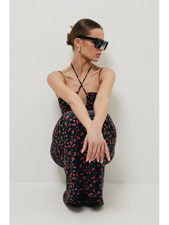 Makover Makover Letní šaty K193 Bílá Long Fit
