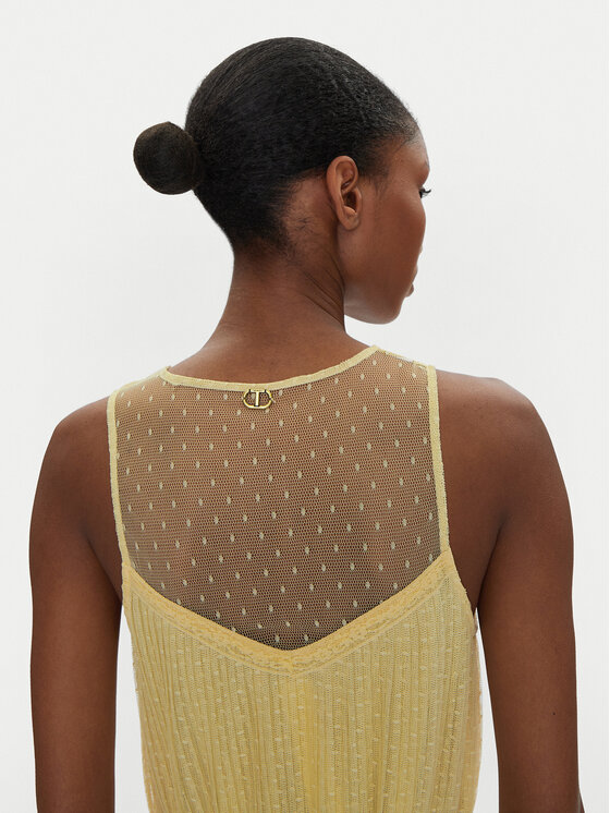 TWINSET TWINSET Лятна рокля 251TP2511 Бежов Regular Fit