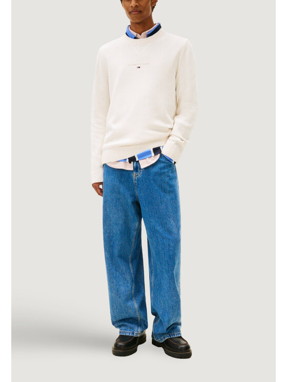 Tommy Jeans Tommy Jeans Maglione DM0DM22352 Bianco Casual Fit