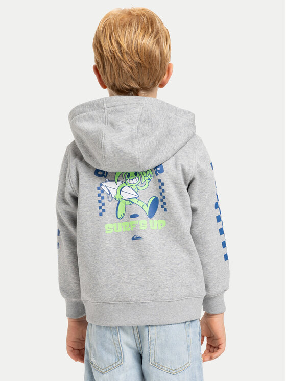 Quiksilver Quiksilver Mikina Graphic Zips EQKFT03407 Sivá Regular Fit