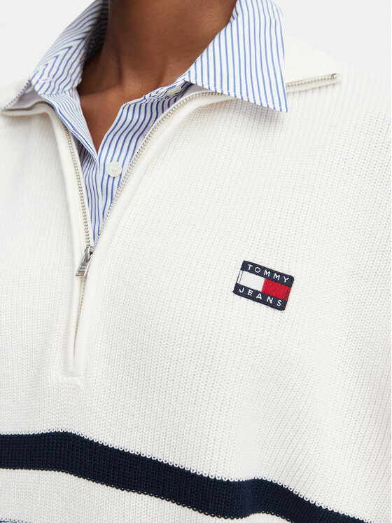 Tommy Jeans Tommy Jeans Džemper DW0DW22928 Krem Regular Fit